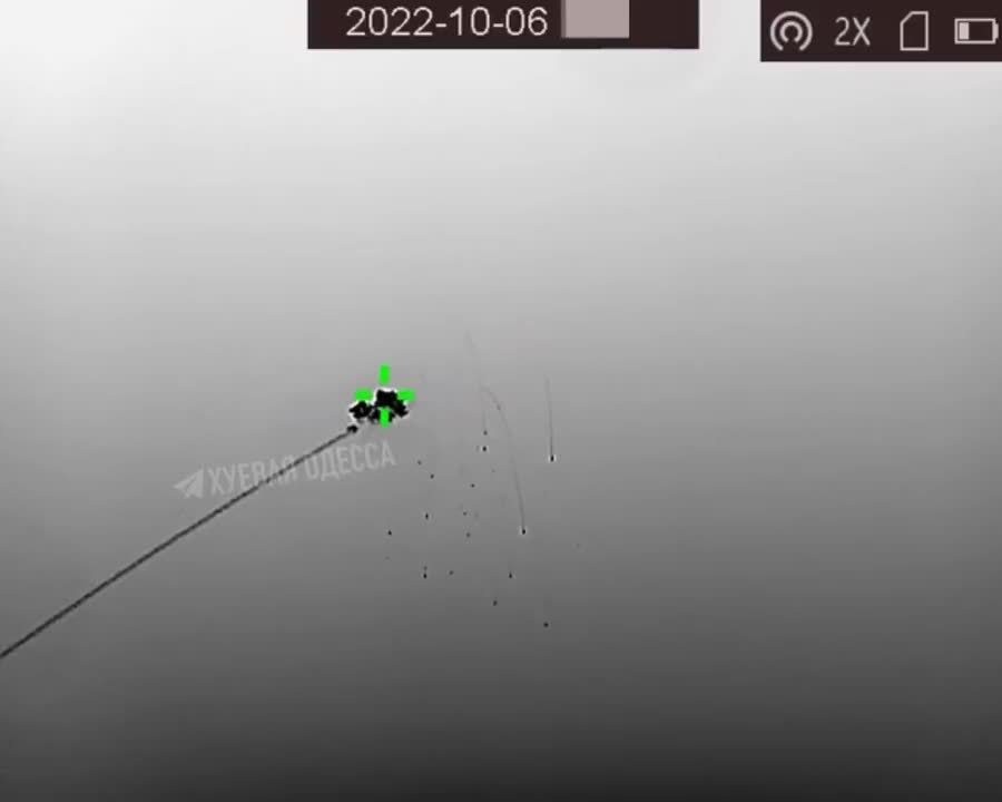 Interesting that thermal camera cannot see Shahed 136 UAV