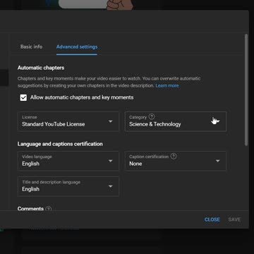 How to Change Youtube Channel Upload Category
