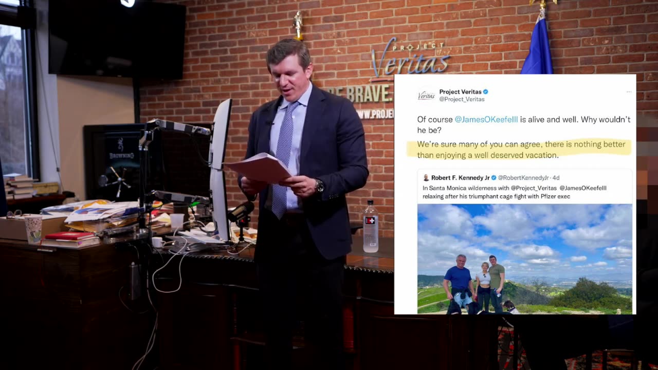 James O'Keefe and his parting speech from Project Veritas