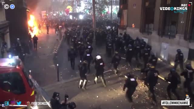 Tens of thousands furious protesters clash with police over new security law in France | COMPILATION