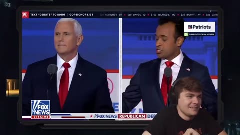 Nick Fuentes loving Vivek's rhetoric about not wanting incremental change, but wanting REVOLUTION