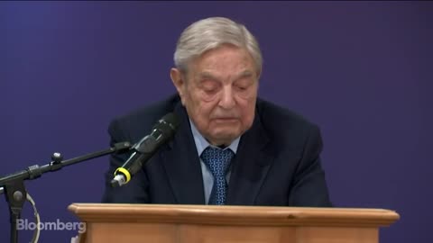 Soros calling Donald Trump a danger to the world order at Davos.