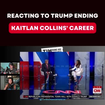 Trump ended Kaitlan Collins' career at the CNN town hall...