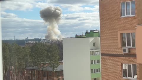 Powerful explosion near Kiev!