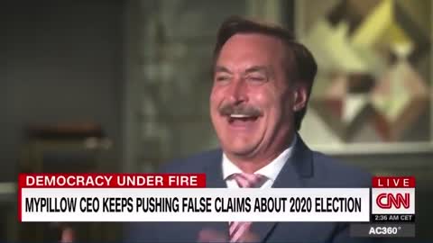 BREAKING: Mike Lindell just asked a CNN reporter if he needed a hug bc he was so worried