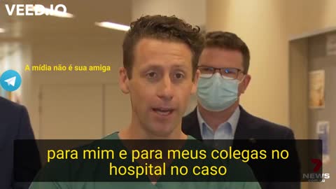 Médicos australianos implorando para a população se vacinar.