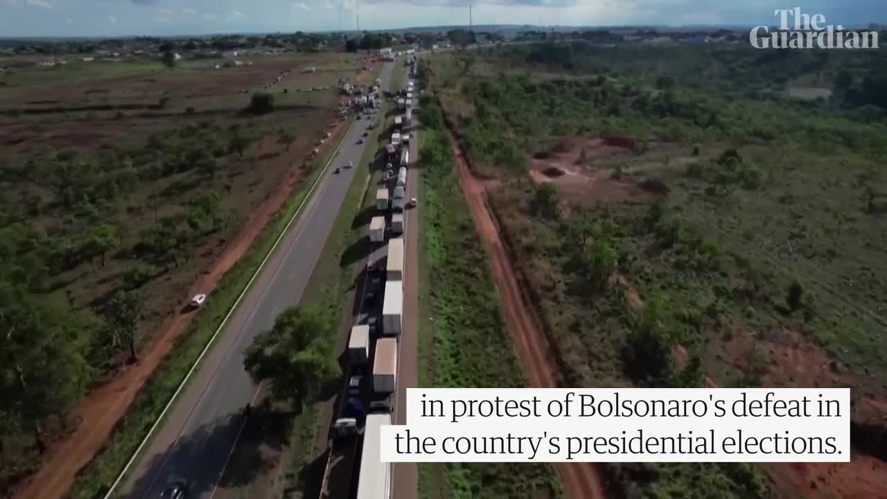 Brazil: Bolsonaro supporters block roads in protest against election defeat