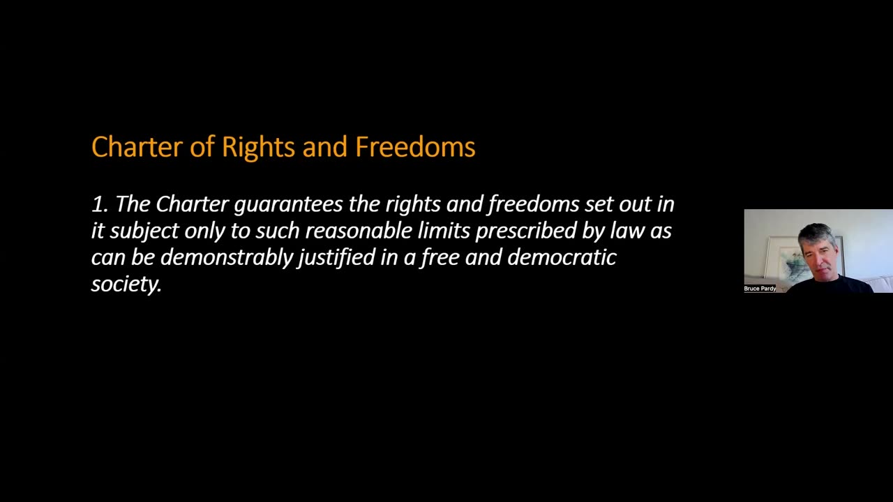 The Canadian Charter of Rights and Freedoms - Bruce Pardy
