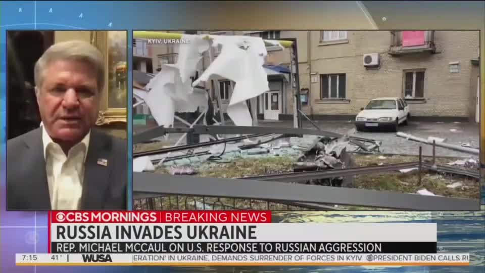 Rep. Michael McCaul: "We're seeing an air, land, and sea attack taking place right now ... We haven't seen anything like this since ... Hitler invaded Poland in World War 2. I just hope this is not the beginning of World War 3."