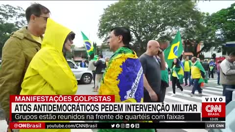 Manifestação golpista: Atos antidemocráticos pedem intervenção militar | LIVE CNN