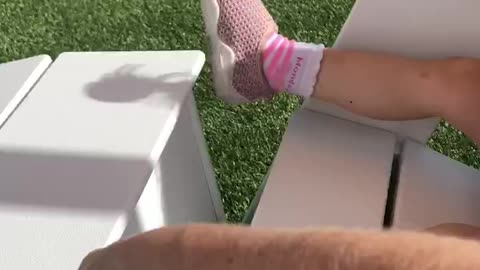 Teaching her how to properly relax