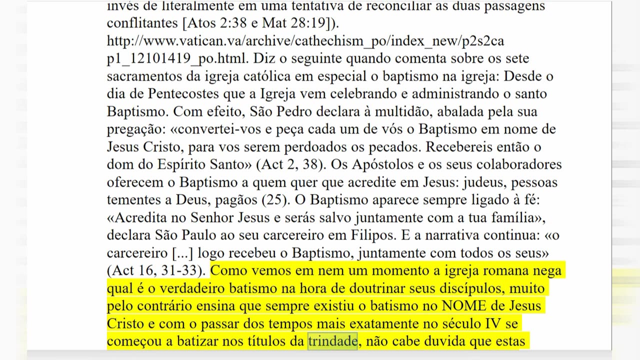 A Maior Farsa do Trinitarismo parte 16