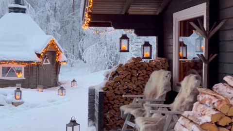 Levi Foxfires , Finland 📍❄️ Imagine a getaway here! ☃️