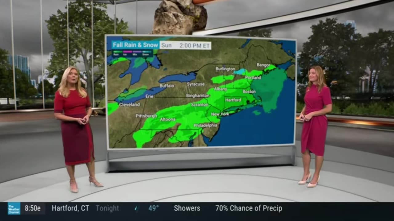 Weather Channel's Hot Jen Carfagno With Her Sidekick Kelly Cass On 102923