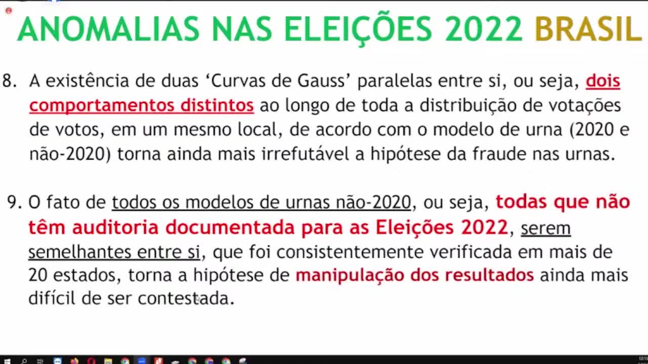 Argentino explicando a fraude das eleições do Brasil 2022 - Live 2