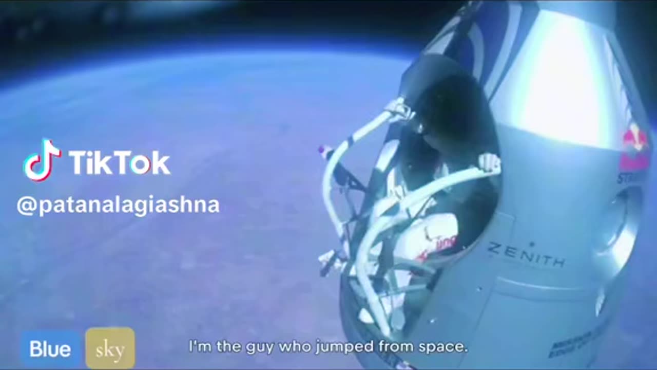 First person dive in space