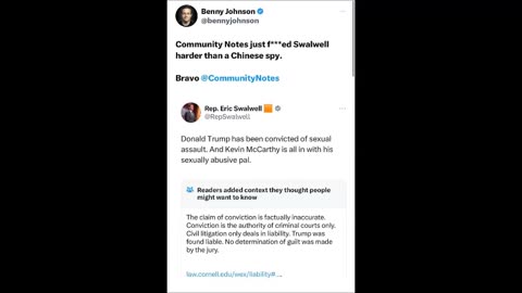 Benny Johnson - Shut up Swalwell, you sell out to China