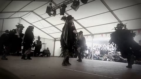 Beltane Border Morris -Three Ravens at Bunkfest 2016