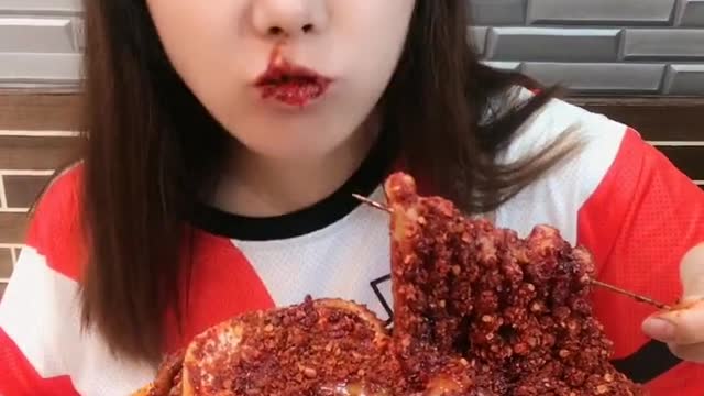 ASMR eating Spicy Seafood 🔥🔥🔥