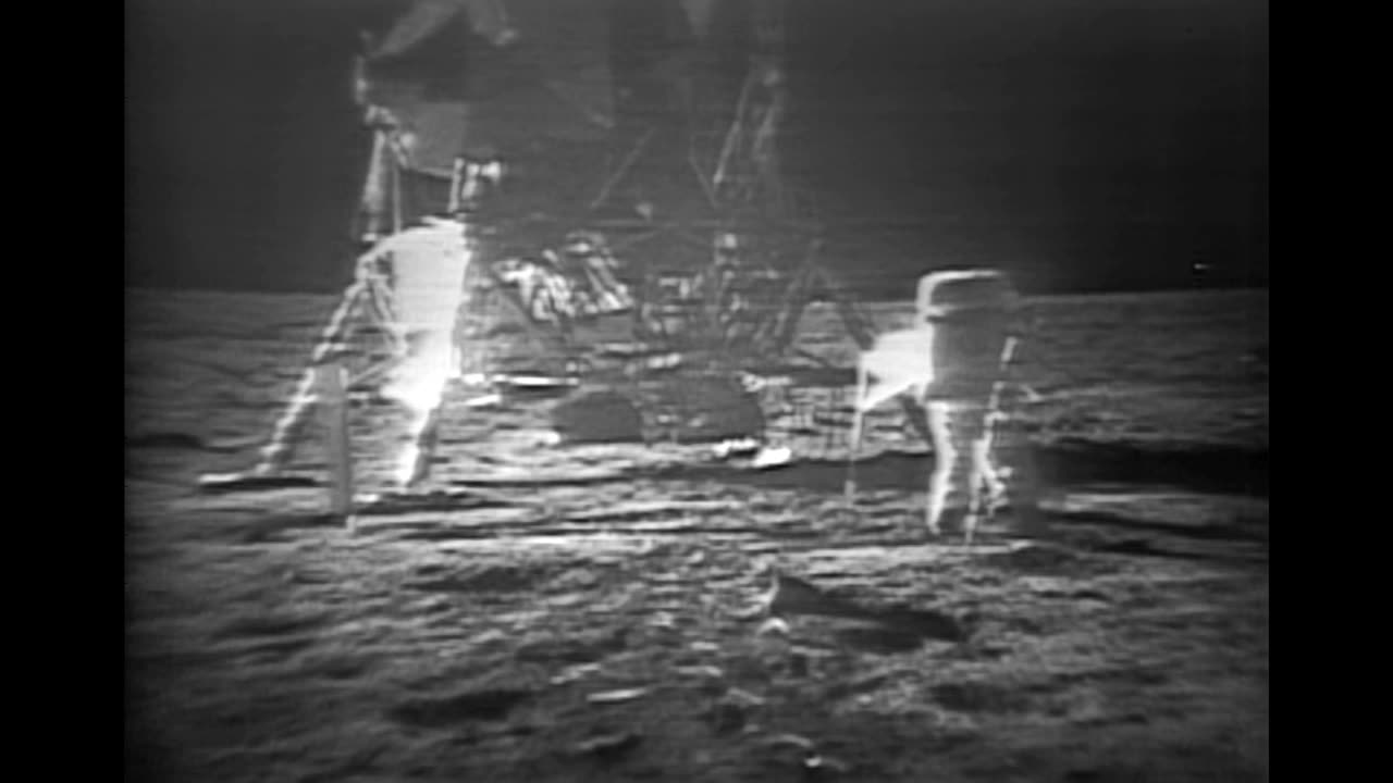 Apollo 11 moonwalk Montage