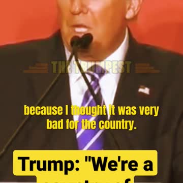 Trump: "We're a country of investigations."