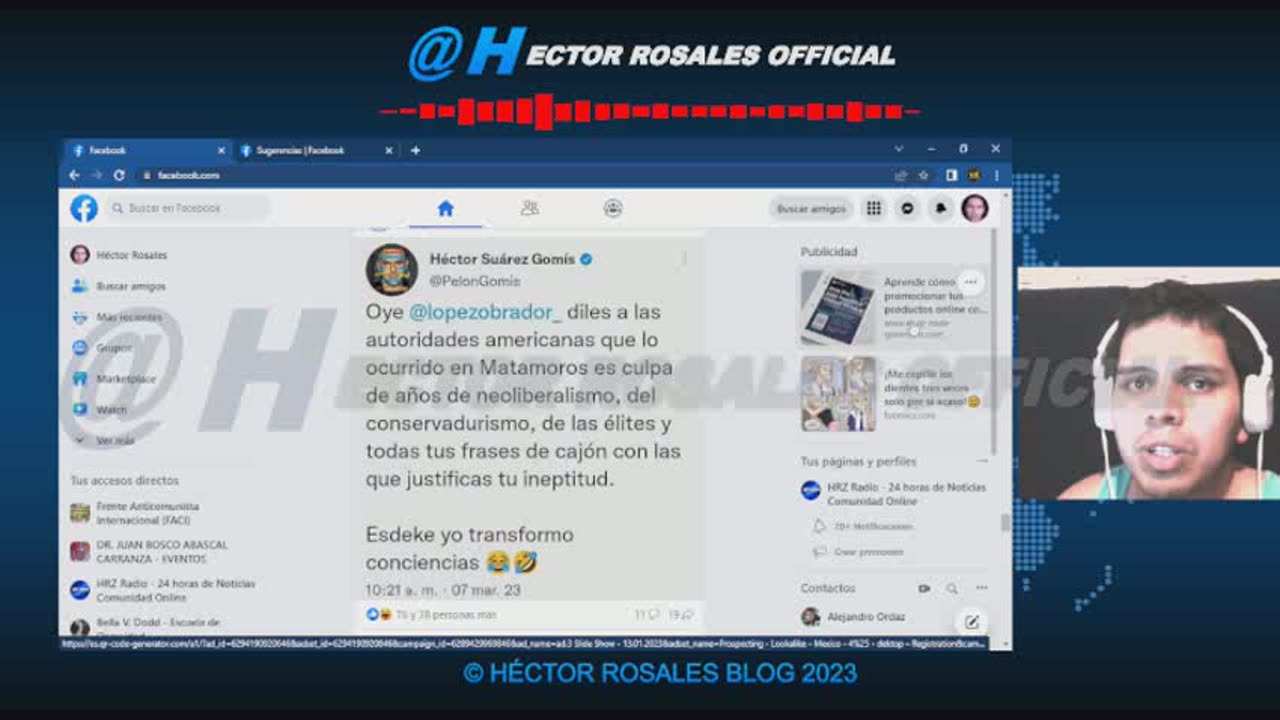 Héctor Suárez: "Reta a AMLO acusar al neoliberalismo del secuestro de 4 estadounidenses"