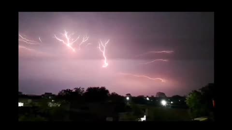 Ascending Lightning In Ratlam, Madhya Pradesh, India