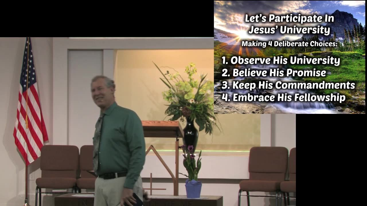 Let's Participate In Jesus' University - Message Only