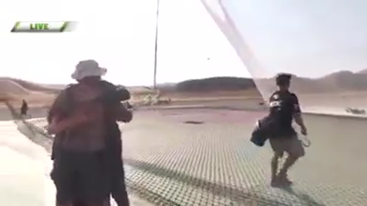 A man jumps from a great height without a parachute.