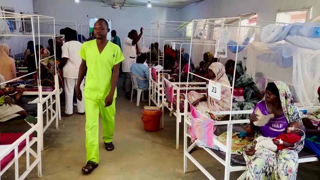 Bullet wounds and hunger at a border hospital near Sudan