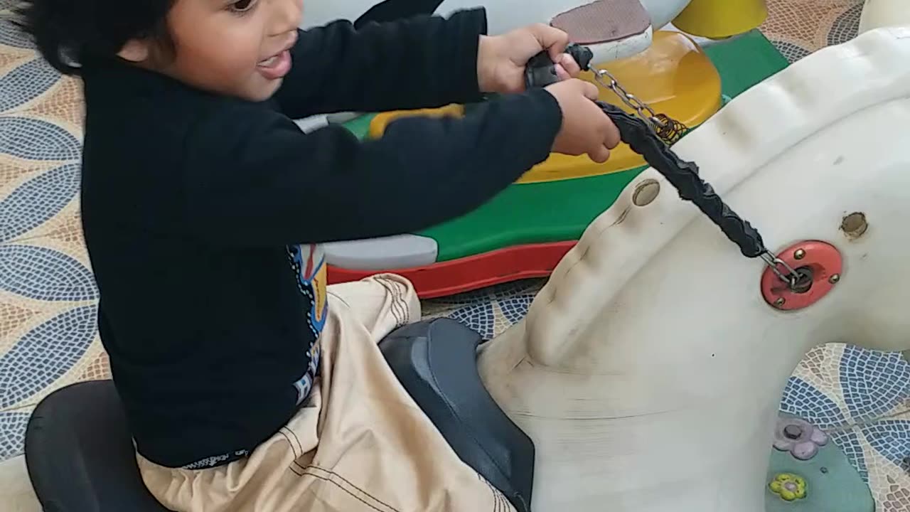 Kids minds on riding over Ai horses