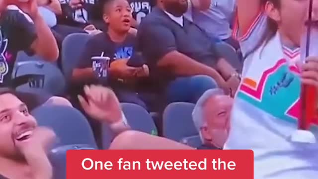 A Spurs fan is going viral for passionate karaoke on Jumbotron