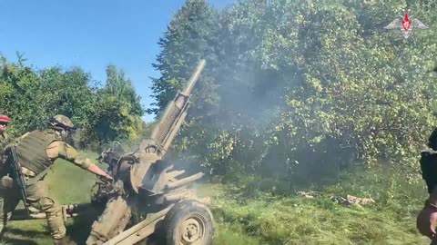 A video of combat operation of itinerant 82mm Vasilek automatic mortars.