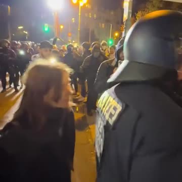 Islamists in Berlin intimidate a defenseless German woman. This won't end well.