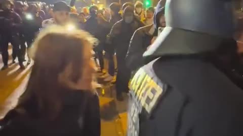 Islamists in Berlin intimidate a defenseless German woman. This won't end well.