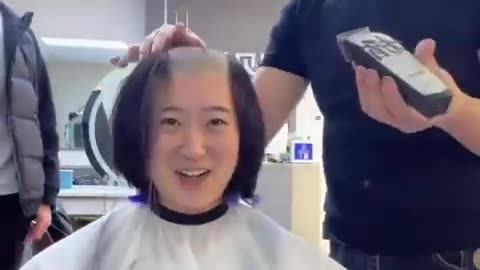 beatifull girl china headshave