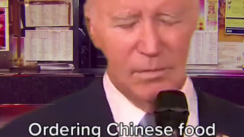 Biden ordering Chinese food.