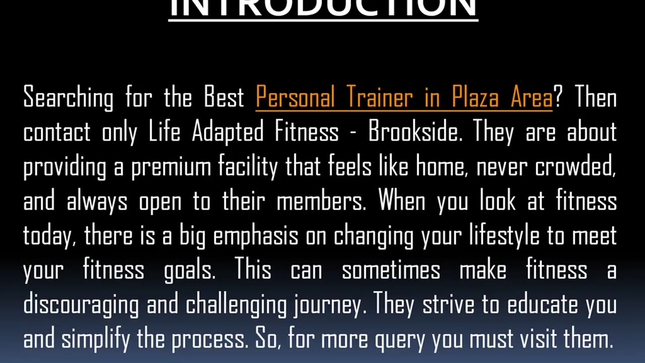 One of the Best Personal Trainer in Plaza Area