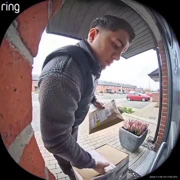 Dublin Two foreigners in an Amazon delivery van caught stealing packages.