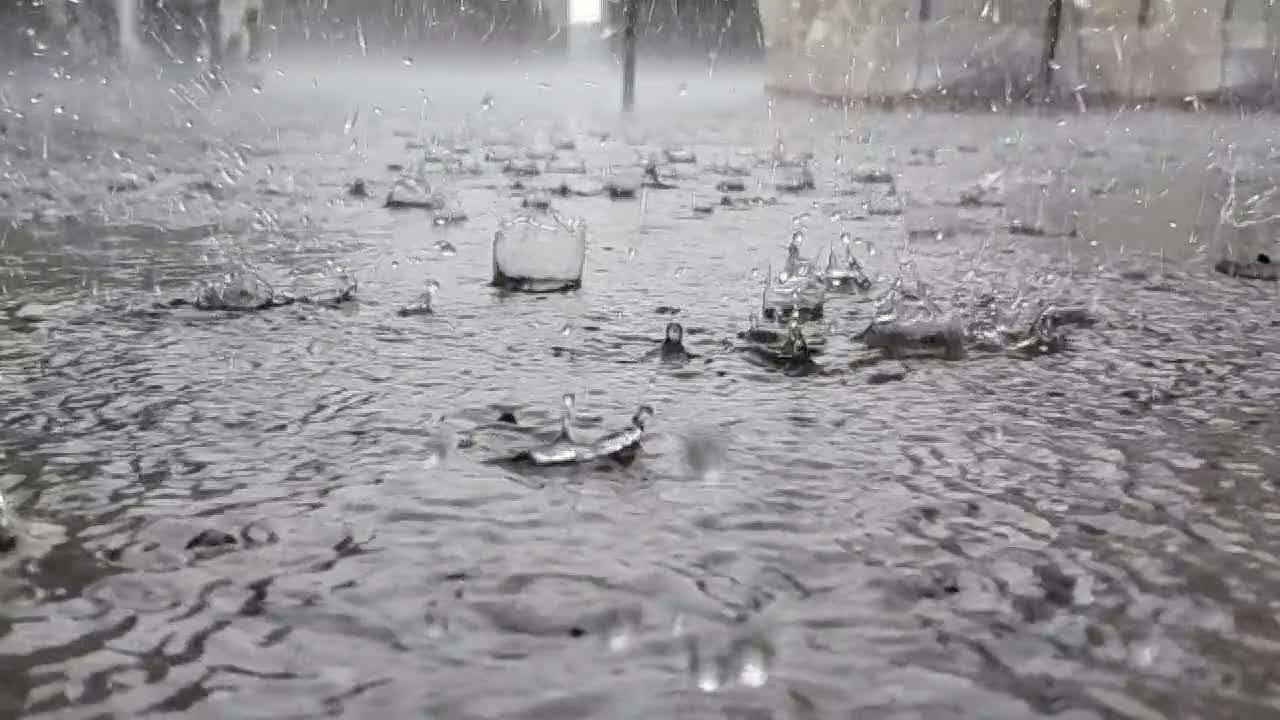 Rain Slow Motion Video | High Quality 3D | 3K Quality