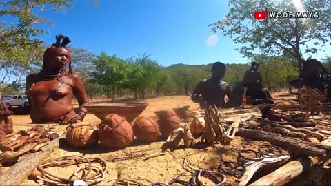 How The Himba Tribe bath with offer sex for visitors &Bath without water.