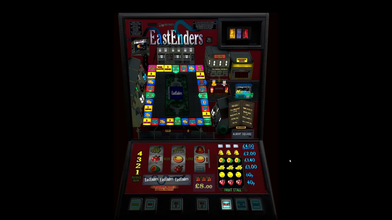 Eastenders £8 Jackpot Maygay Fruit Machine Emulation