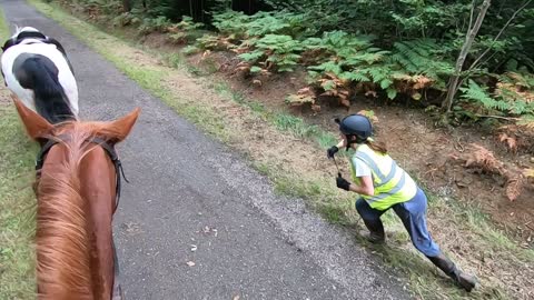 Girl Jumps Off Horse