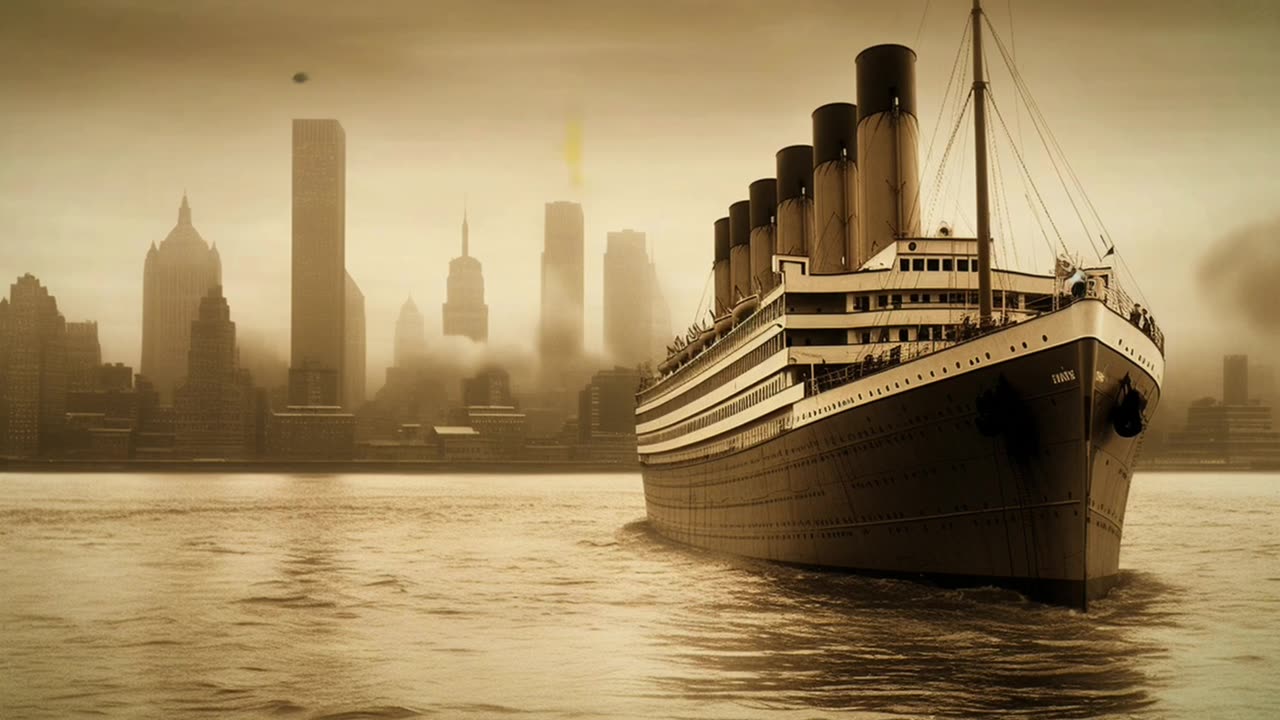 RMS Titanic arriving in New York , the story that never happened