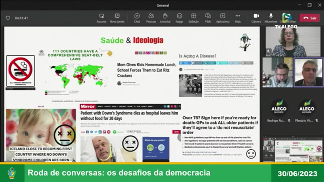 "Os desafios da democracia" (30/06/2023)