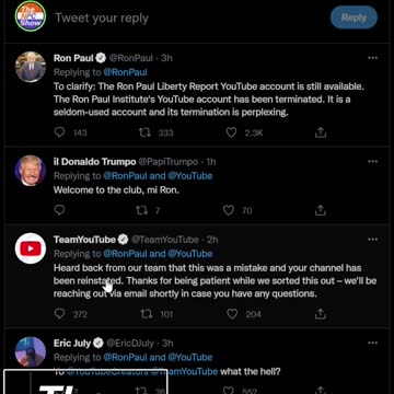 Ron Paul Was Banned From YT 🟠⚪🟣The NPC Show