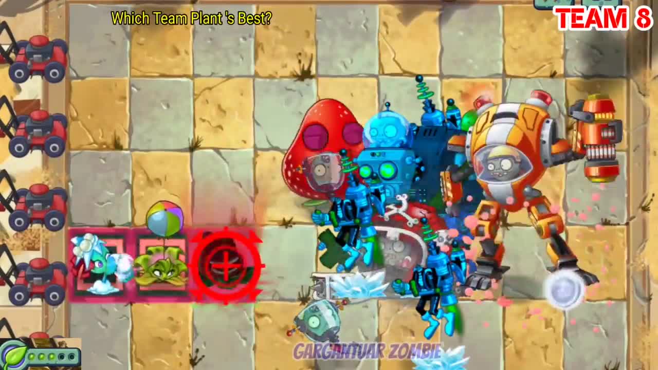 PvZ 2 Random Team Plants Vs Z-Mech Zombie LEVEL 10 - Which Plant Team Is Best?