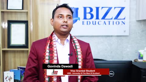 Govinda Sharma Dawadi Visa Granted Student Bizz Education