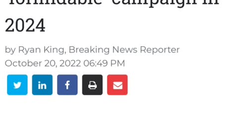 Look who wants to take a run at the 2024 election