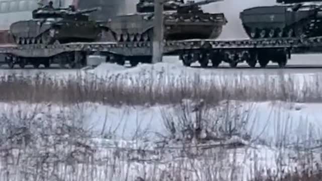 The movement of Russian military equipment on the border of Ukraine